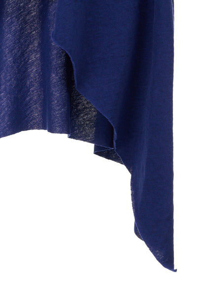 HARD TWISTED JERSEY SIDE DRAPE T-SHIRT