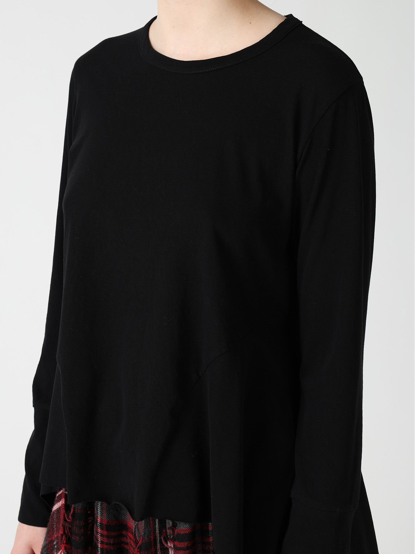 HARD TWISTED JERSEY SIDE DRAPE T-SHIRT – THE SHOP YOHJI YAMAMOTO