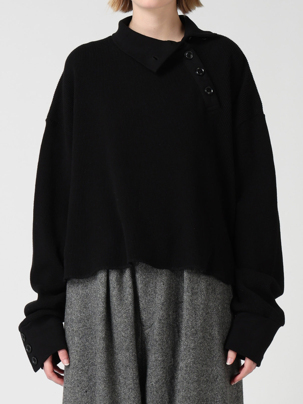 WAFFLE RELAXED POLO SHIRT