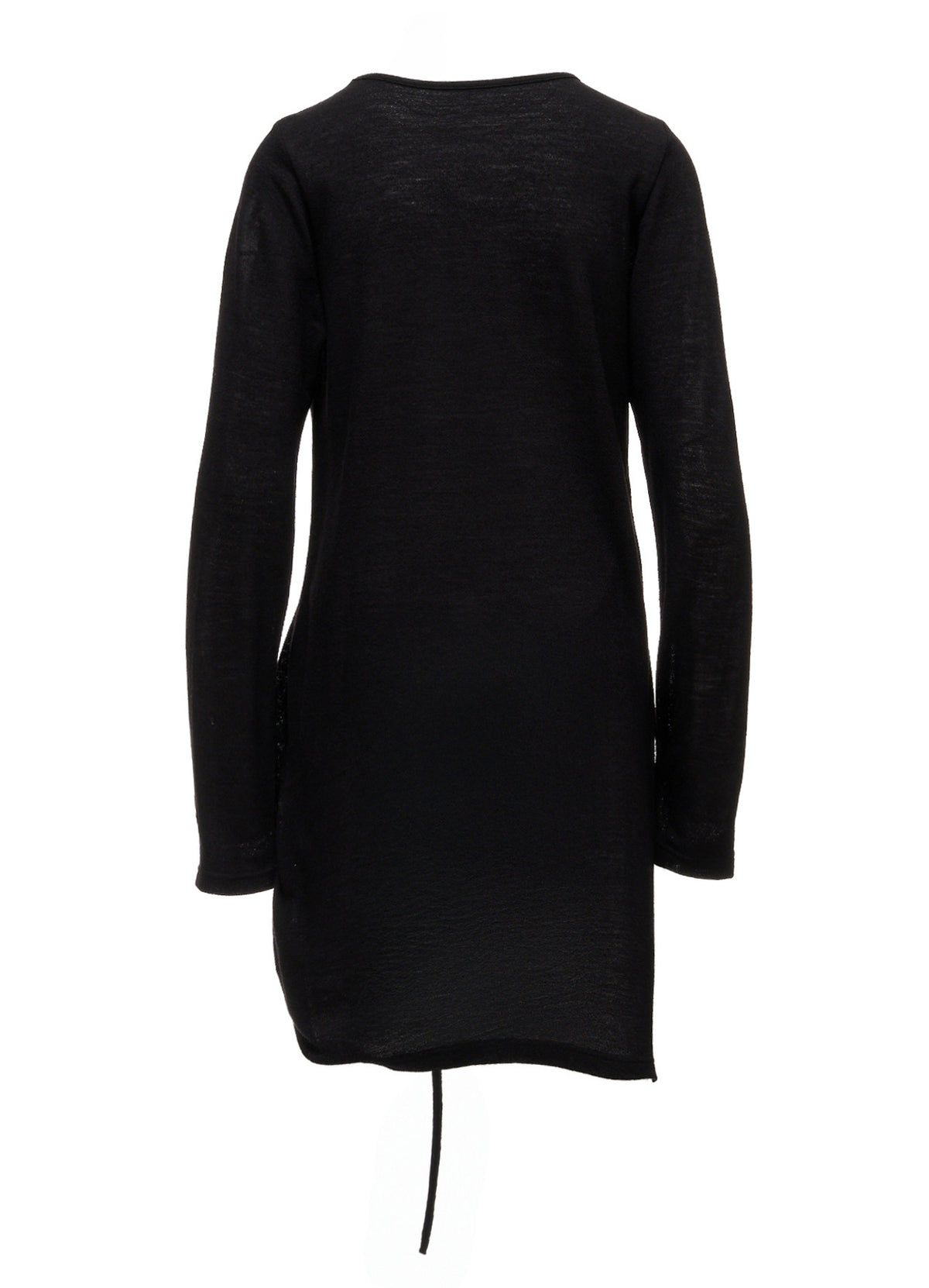 WOOL/SILK CREPE DRAPE SIDE DRAPE T-SHIRT