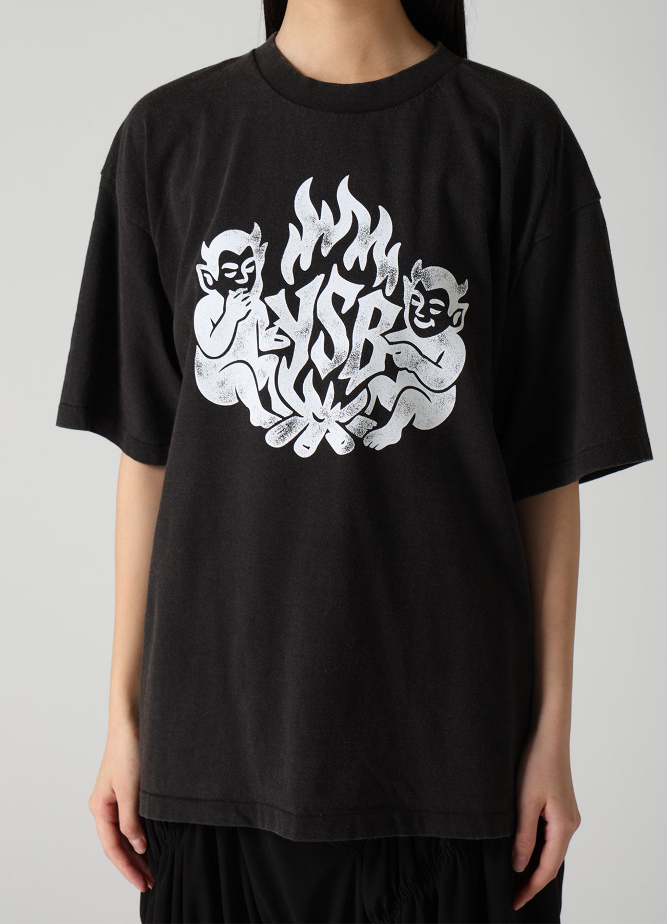 乳*菌様 Yohji Yamamoto pour homme 24aw女性柄デニ DEVIL PRINT T-SHIRT – THE SHOP YOHJI YAMAMOTO