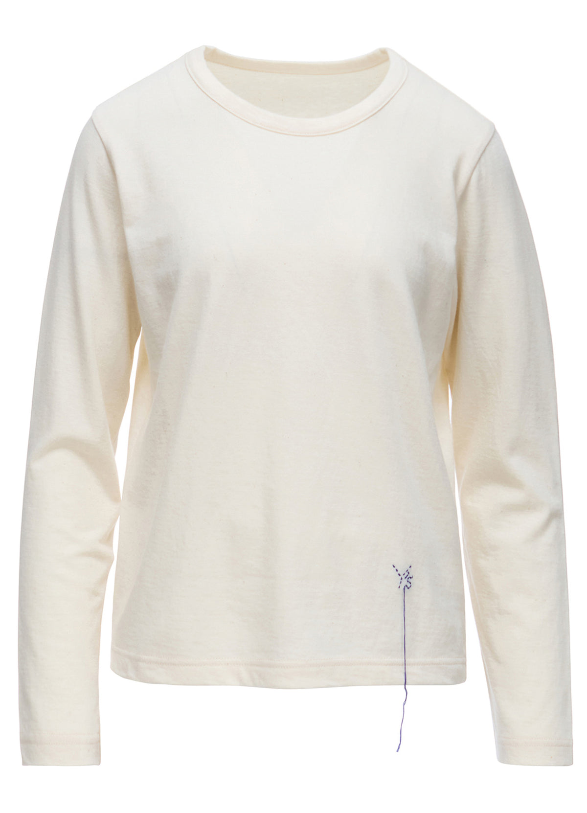 COTTON JERSEY Y'S STITCH LONG SLEEVE T-SHIRT
