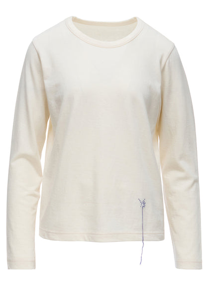 COTTON JERSEY Y'S STITCH LONG SLEEVE T-SHIRT