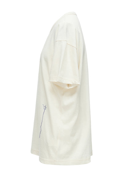 COTTON JERSEY Y'S STITCH BIG T-SHIRT