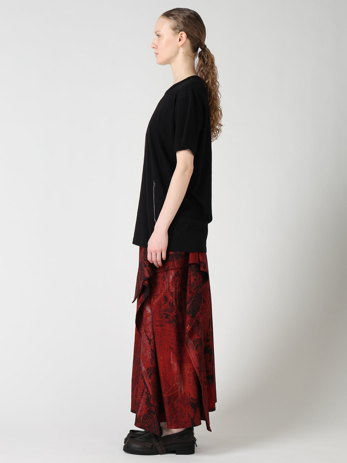COTTON JERSEY Y'S STITCH BIG T-SHIRT