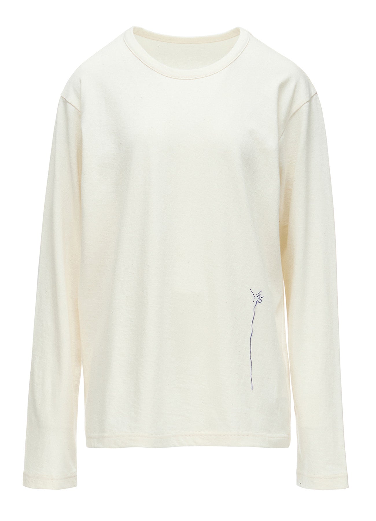 COTTON JERSEY Y'S STITCH BIG LONG SLEEVE T-SHIRT
