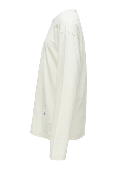 COTTON JERSEY Y'S STITCH BIG LONG SLEEVE T-SHIRT