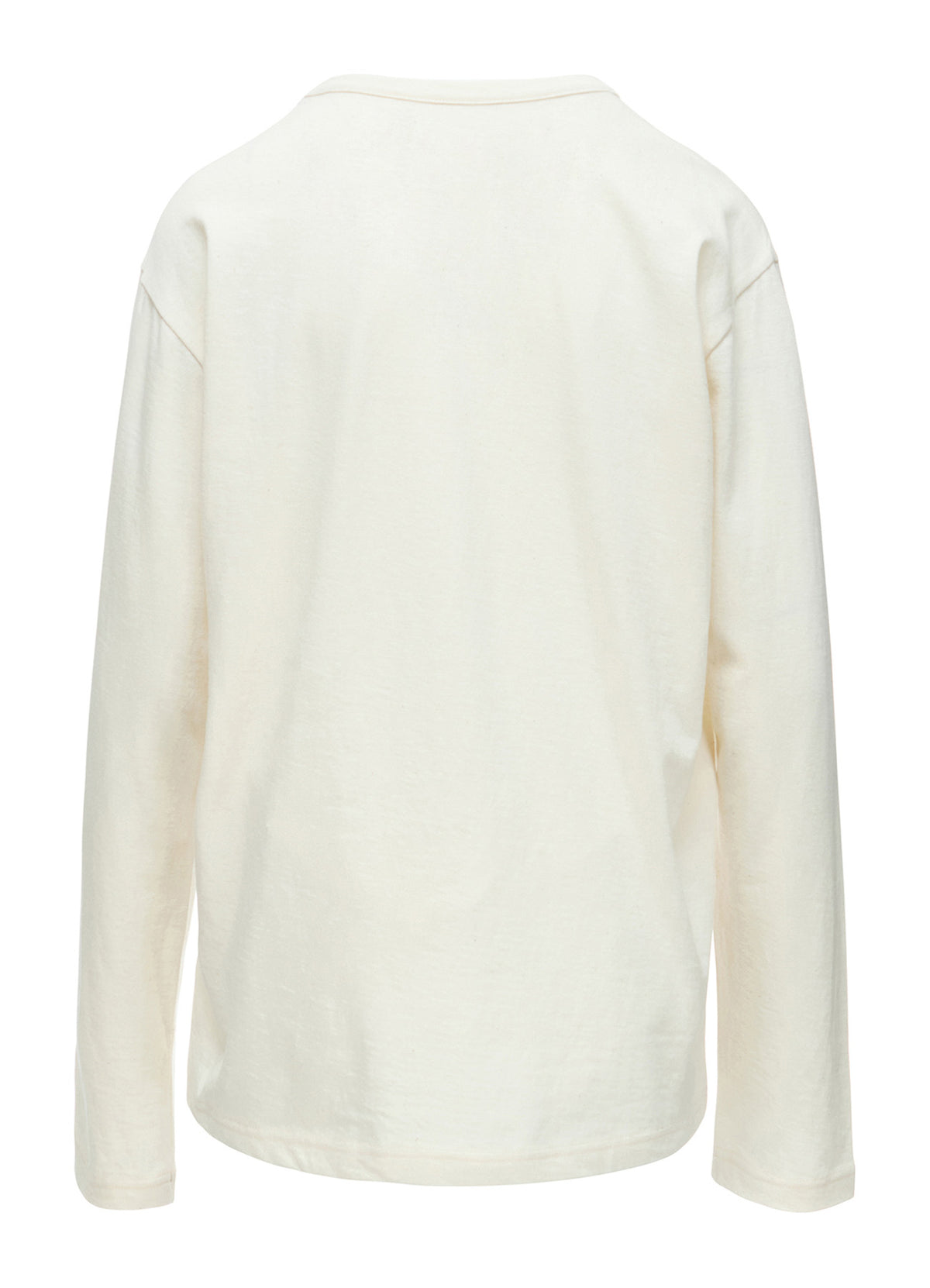 COTTON JERSEY Y'S STITCH BIG LONG SLEEVE T-SHIRT