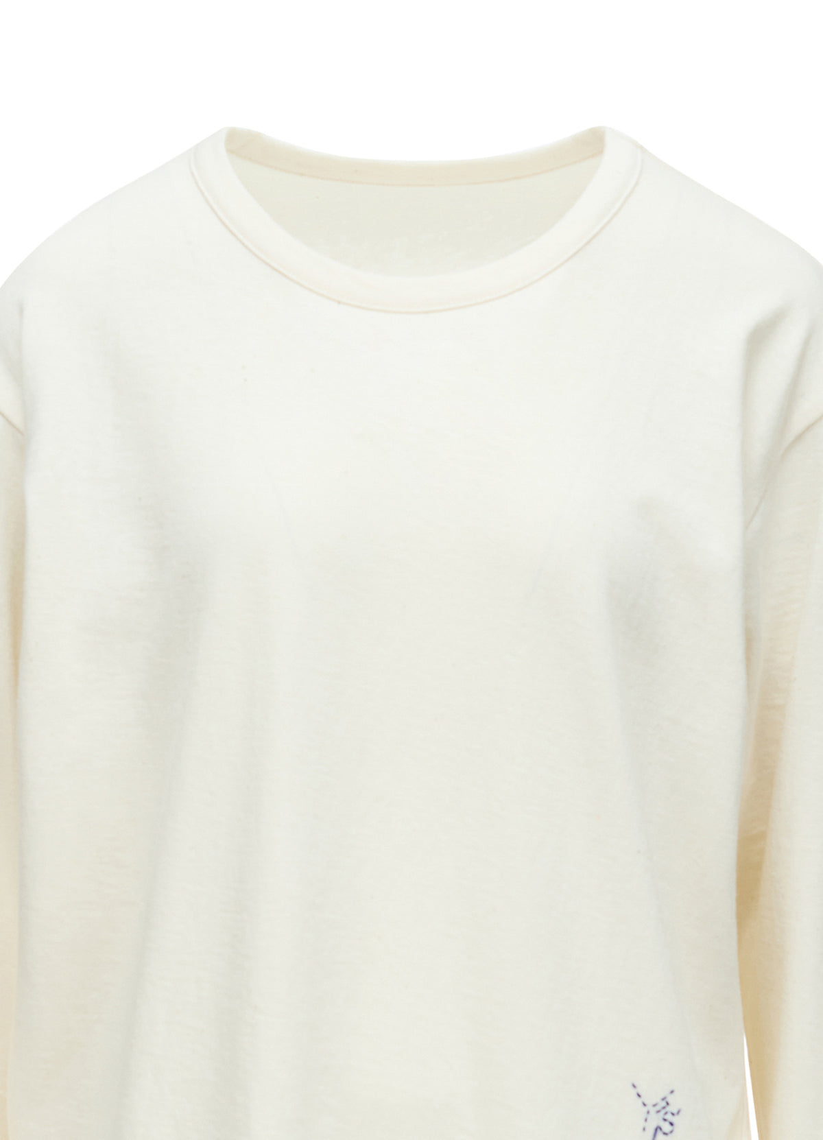 COTTON JERSEY Y'S STITCH BIG LONG SLEEVE T-SHIRT