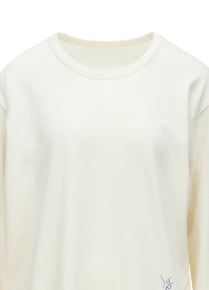 COTTON JERSEY Y'S STITCH BIG LONG SLEEVE T-SHIRT