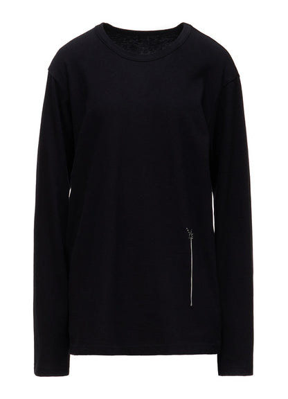 COTTON JERSEY Y'S STITCH BIG LONG SLEEVE T-SHIRT