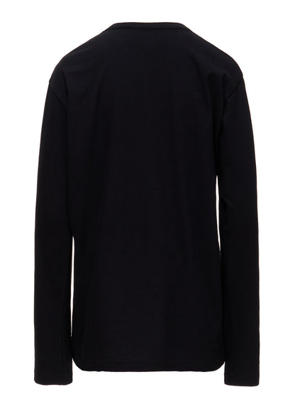 COTTON JERSEY Y'S STITCH BIG LONG SLEEVE T-SHIRT