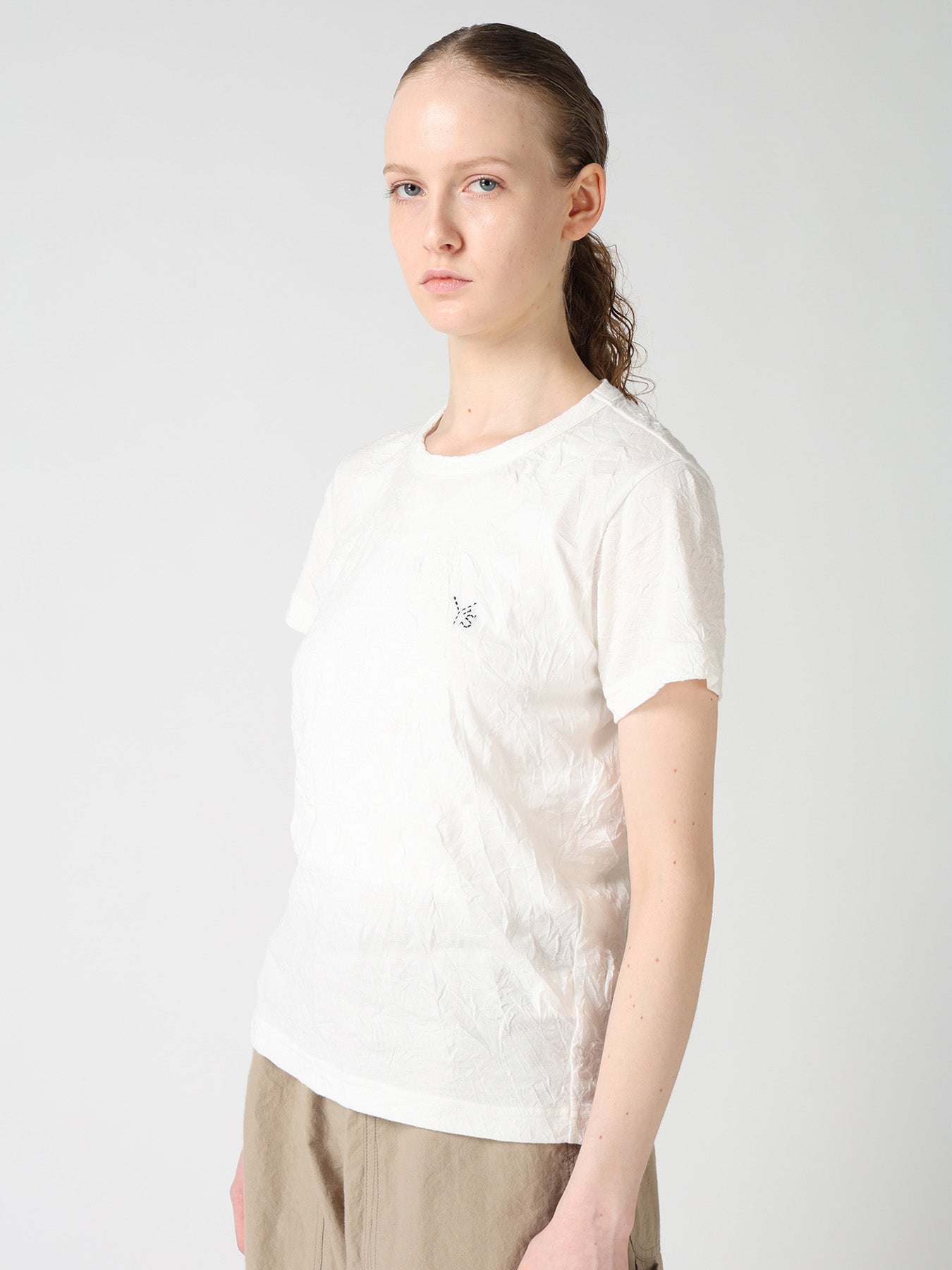 COTTON JERSEY Y'S STITCH T-SHIRT