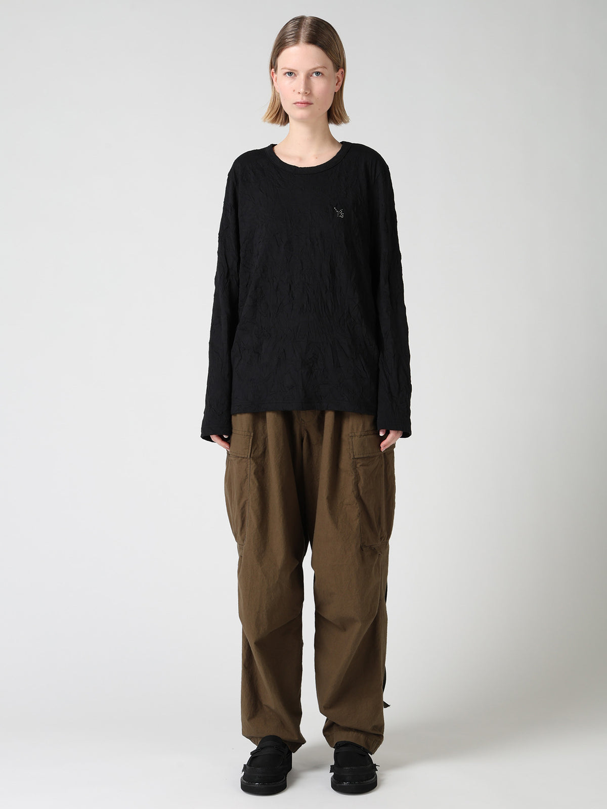 COTTON JERSEY Y'S STITCH LONG SLEEVE T-SHIRT