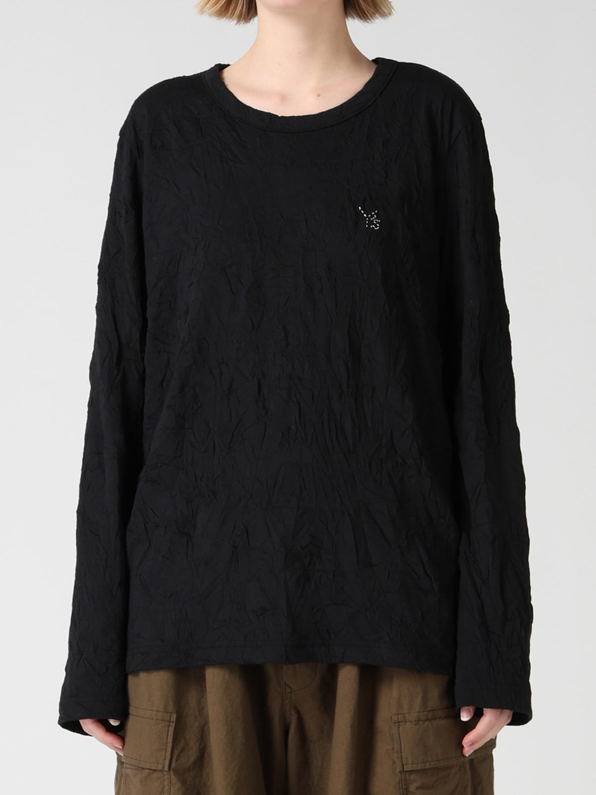 COTTON JERSEY Y'S STITCH LONG SLEEVE T-SHIRT