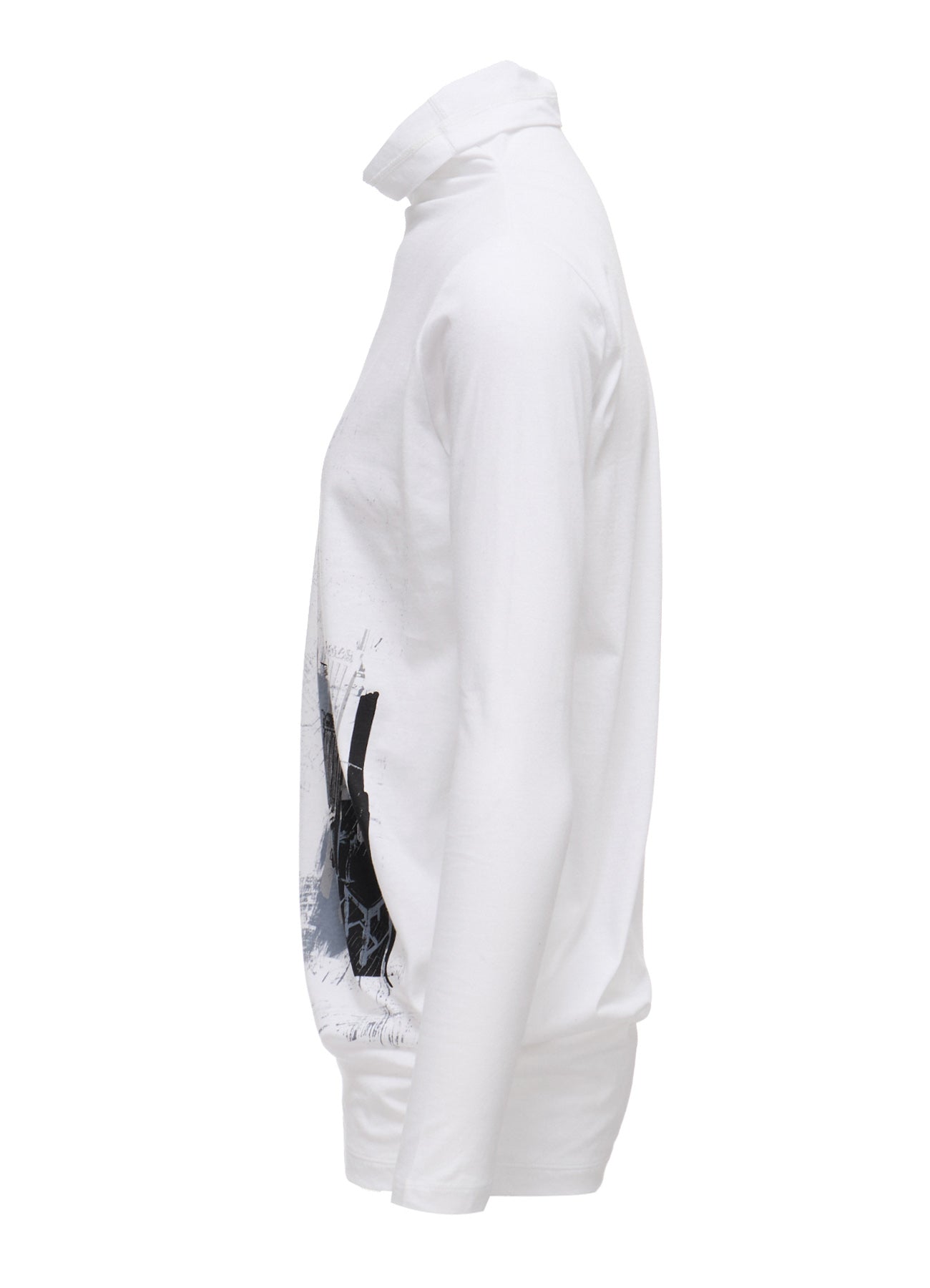 ATELIER PIGMENT PRINTED BOTTLE NECK T-SHIRT