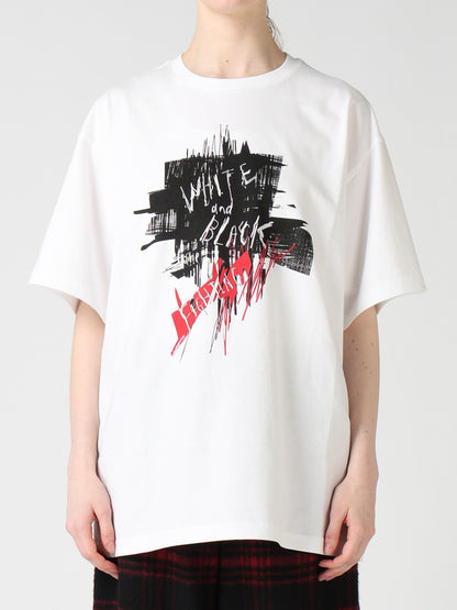 6.5OZ JERSEY MESSAGE PRINT T-SHIRT A