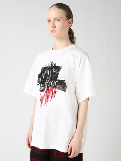 6.5OZ JERSEY MESSAGE PRINT T-SHIRT A