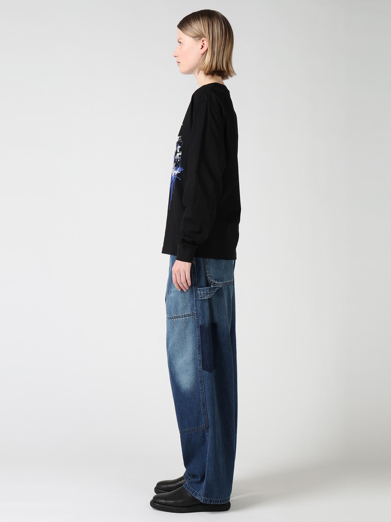 6.5OZ JERSEY MESSAGE PRINT LONG SLEEVE T-SHIRT A
