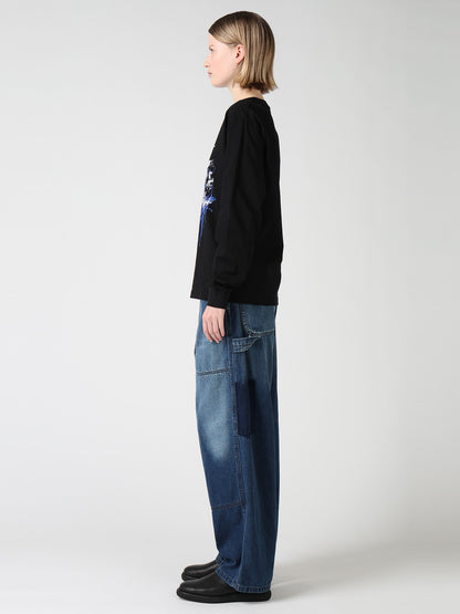 6.5OZ JERSEY MESSAGE PRINT LONG SLEEVE T-SHIRT A