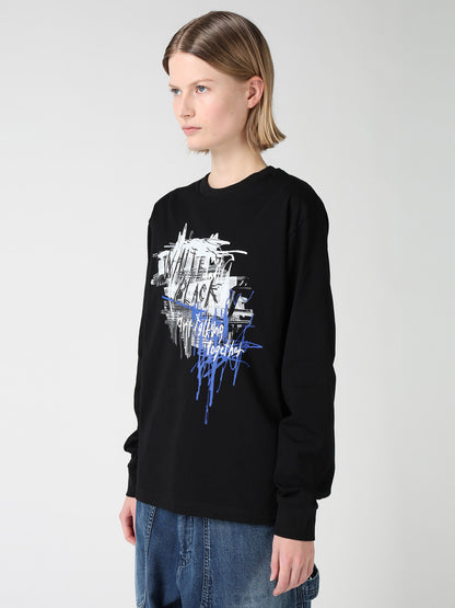 6.5OZ JERSEY MESSAGE PRINT LONG SLEEVE T-SHIRT A