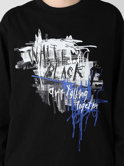 6.5OZ JERSEY MESSAGE PRINT LONG SLEEVE T-SHIRT A