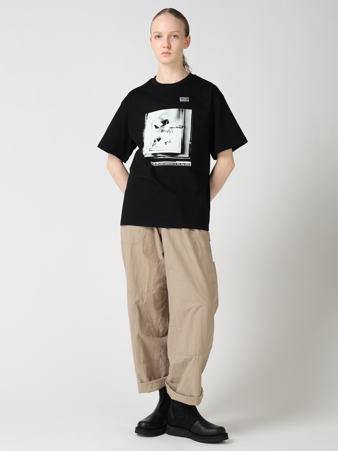 6.5OZ JERSEY MESSAGE PRINT T-SHIRT B
