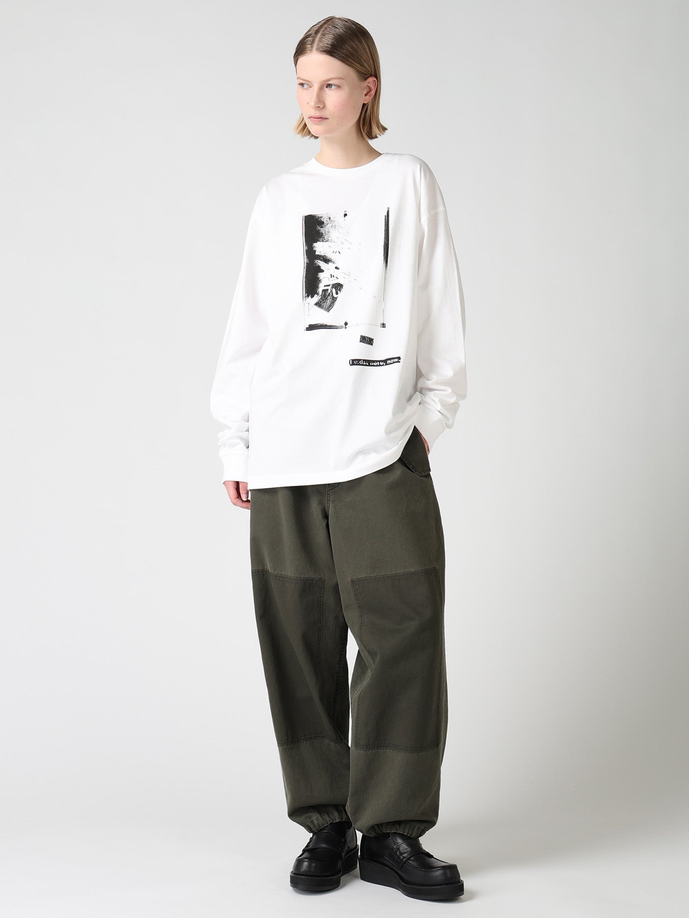 6.5OZ JERSEY MESSAGE PRINT LONG SLEEVE T-SHIRT B