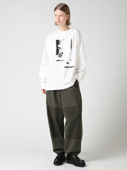 6.5OZ JERSEY MESSAGE PRINT LONG SLEEVE T-SHIRT B