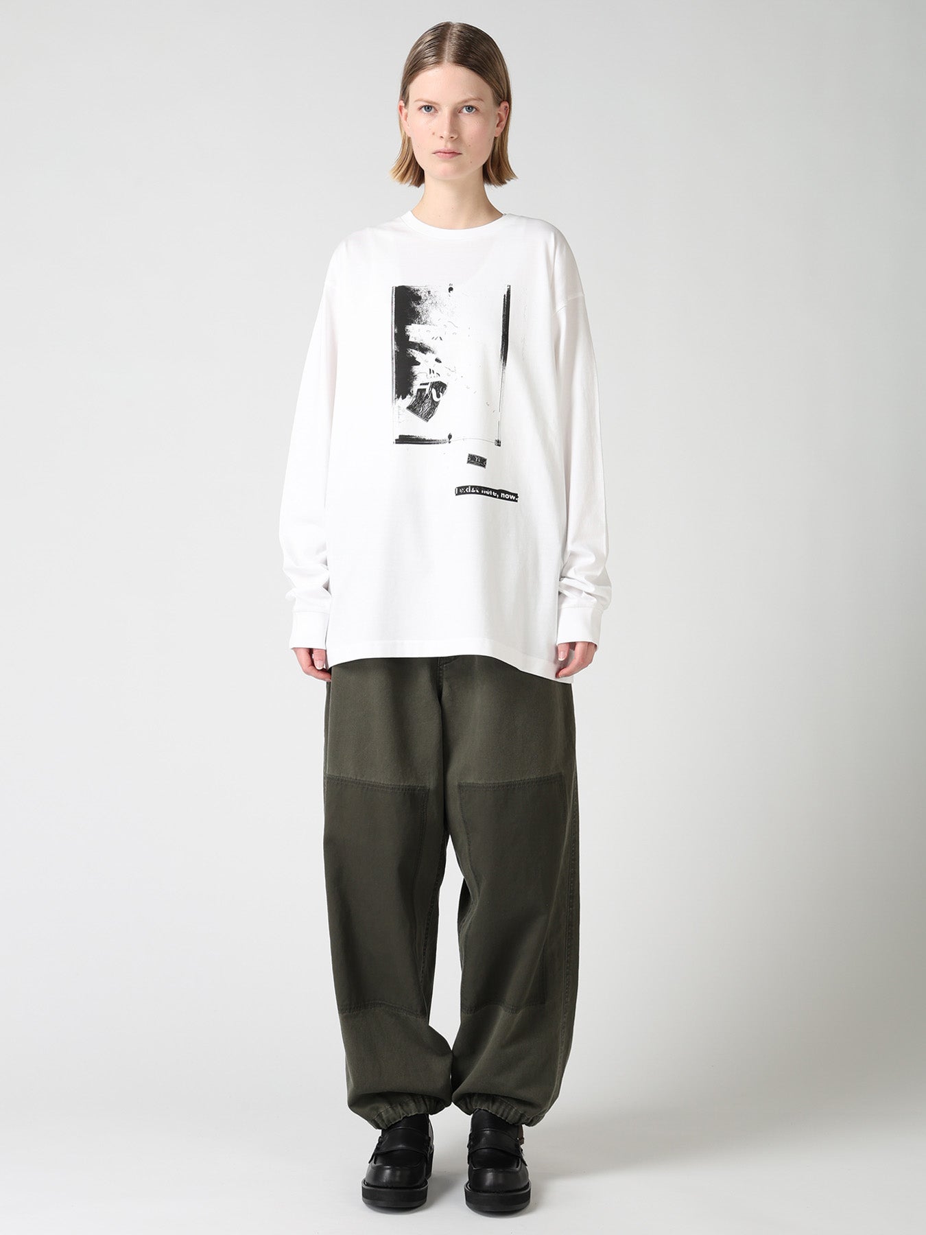 6.5OZ JERSEY MESSAGE PRINT LONG SLEEVE T-SHIRT B