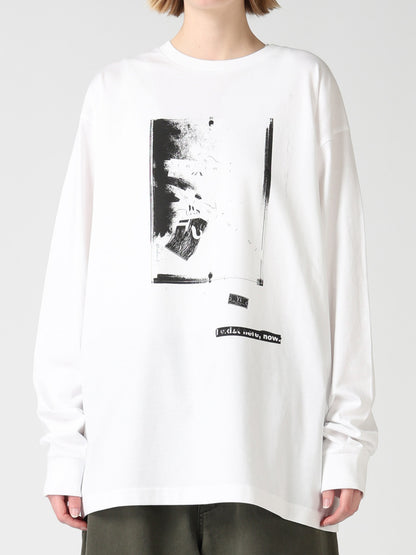 6.5OZ JERSEY MESSAGE PRINT LONG SLEEVE T-SHIRT B