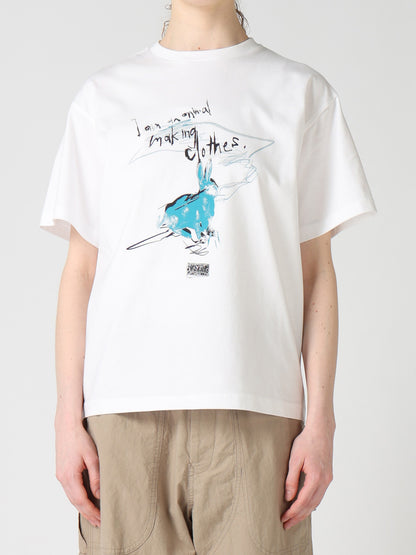 6.5 OZ JERSEY RABBIT PRINT T-SHIRT