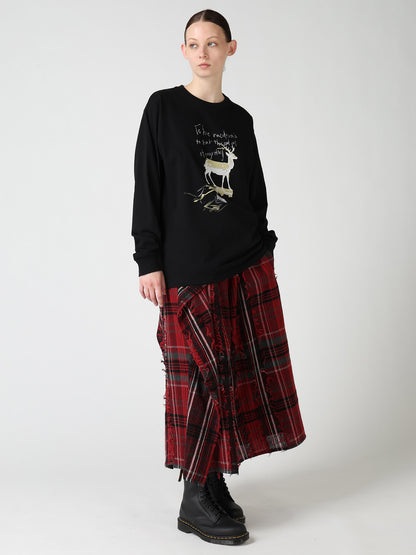 6.5 OZ JERSEY DEER PRINT T-SHIRT