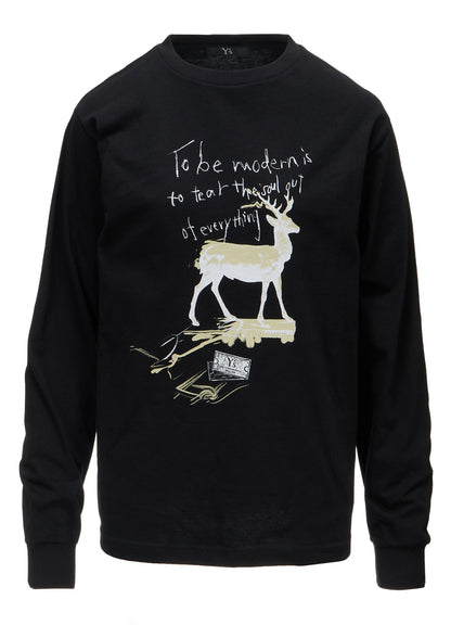6.5 OZ JERSEY DEER PRINT T-SHIRT