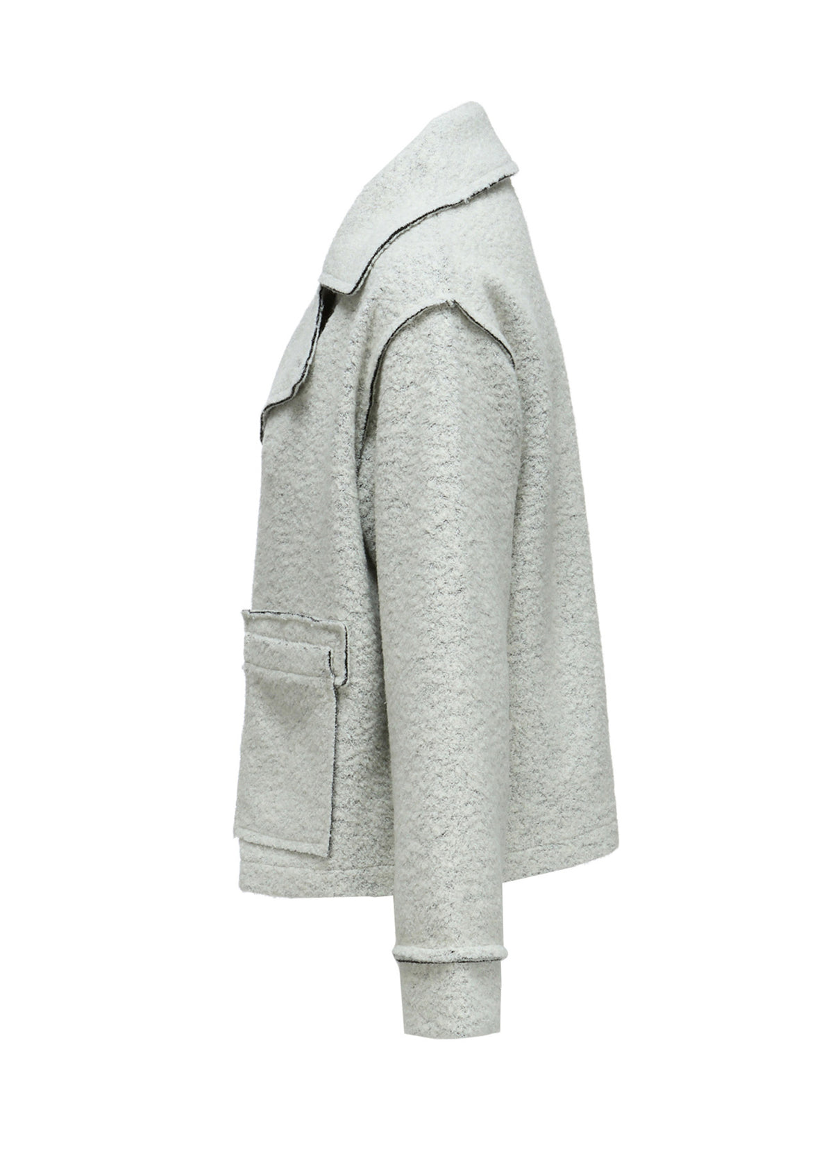 WOOL BLEND BOUCLÉ SHORT JACKET