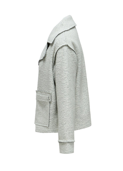WOOL BLEND BOUCLÉ SHORT JACKET