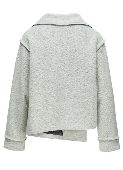 WOOL BLEND BOUCLÉ SHORT JACKET