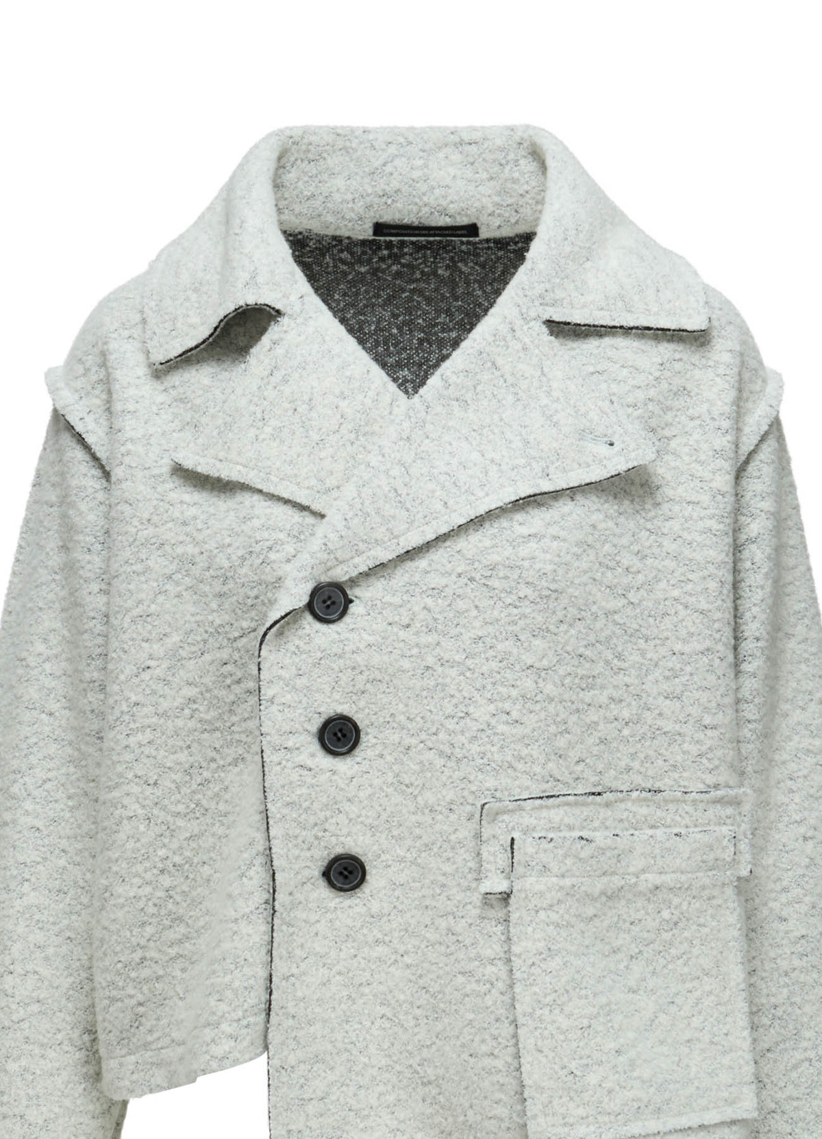 WOOL BLEND BOUCLÉ SHORT JACKET