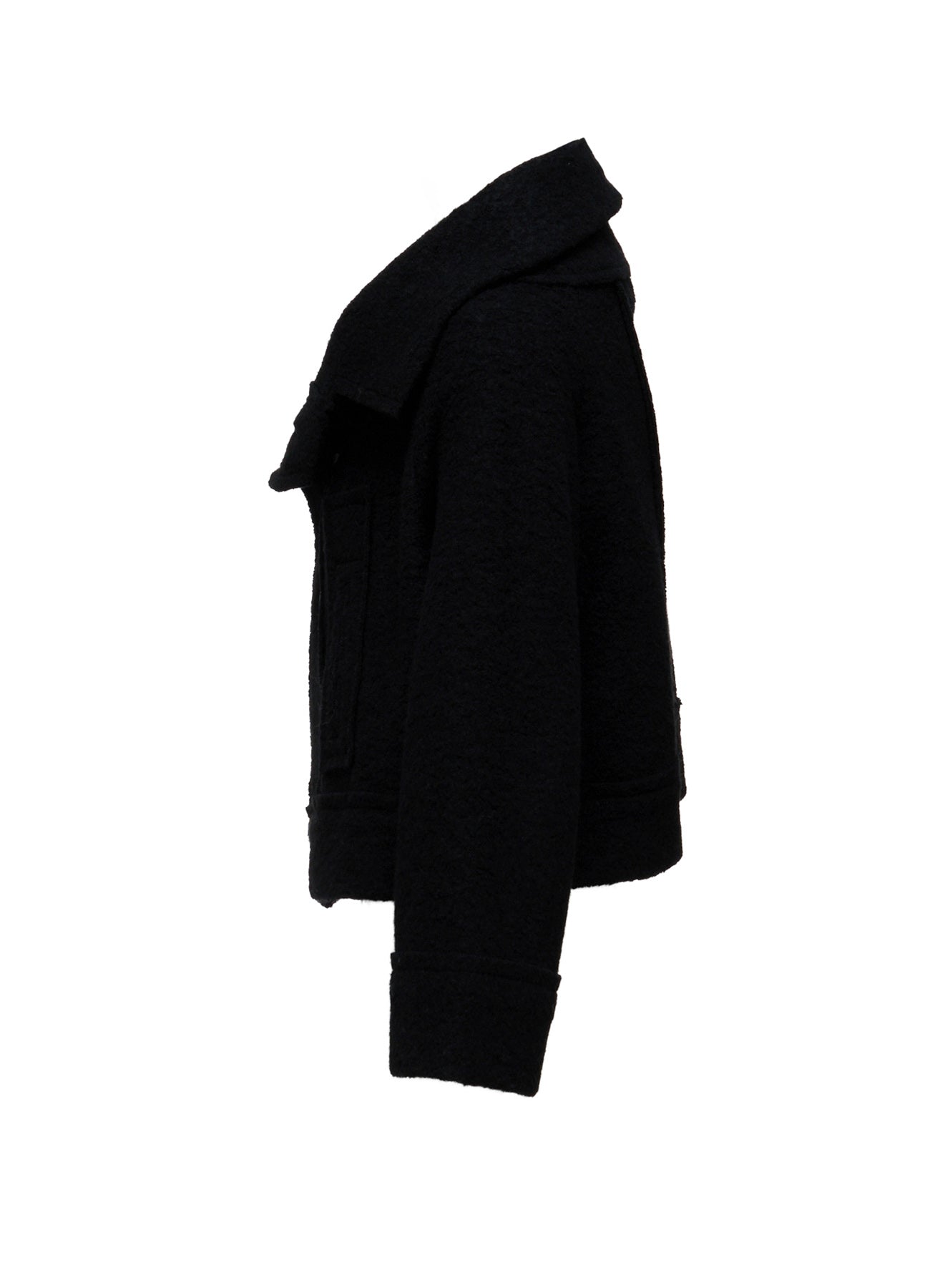 WOOL BLEND BOUCLÉ 3-BUTTON JACKET – THE SHOP YOHJI YAMAMOTO