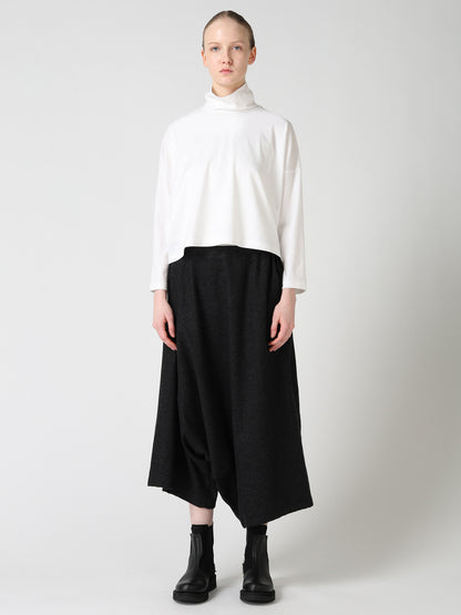 SUVIN JERSEY SHORT HIGH NECK T-SHIRT