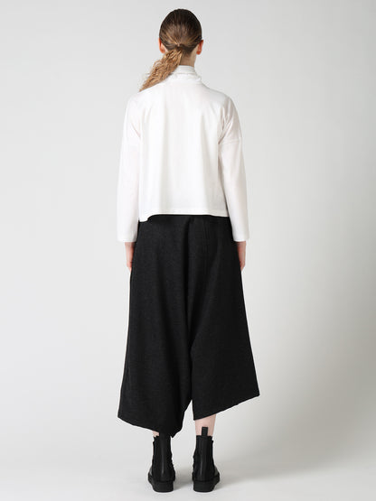 SUVIN JERSEY SHORT HIGH NECK T-SHIRT