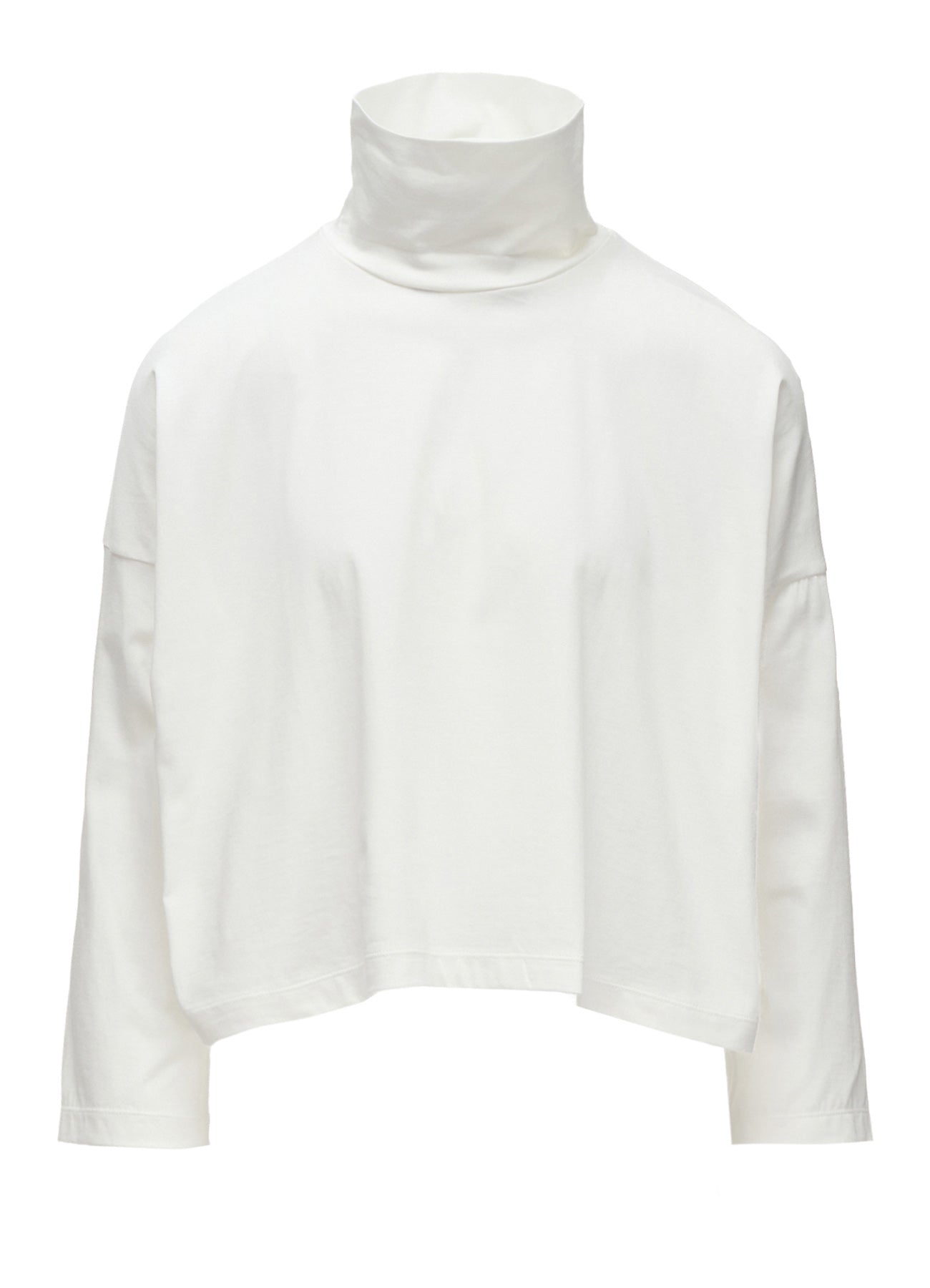 SUVIN JERSEY SHORT HIGH NECK T-SHIRT