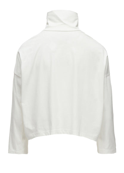 SUVIN JERSEY SHORT HIGH NECK T-SHIRT