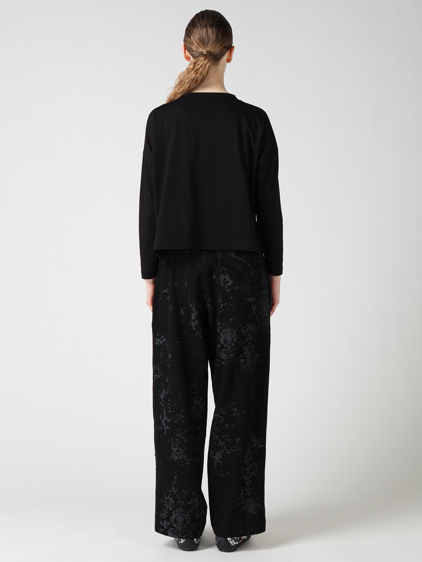 SUVIN JERSEY SHORT ROUND NECK CARDIGAN