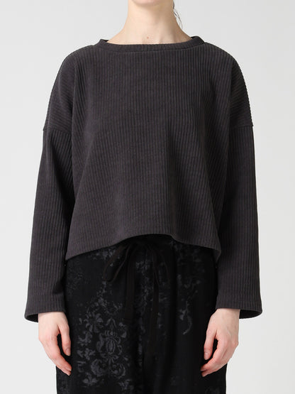 WIDE CORDUROY SHORT T-SHIRT