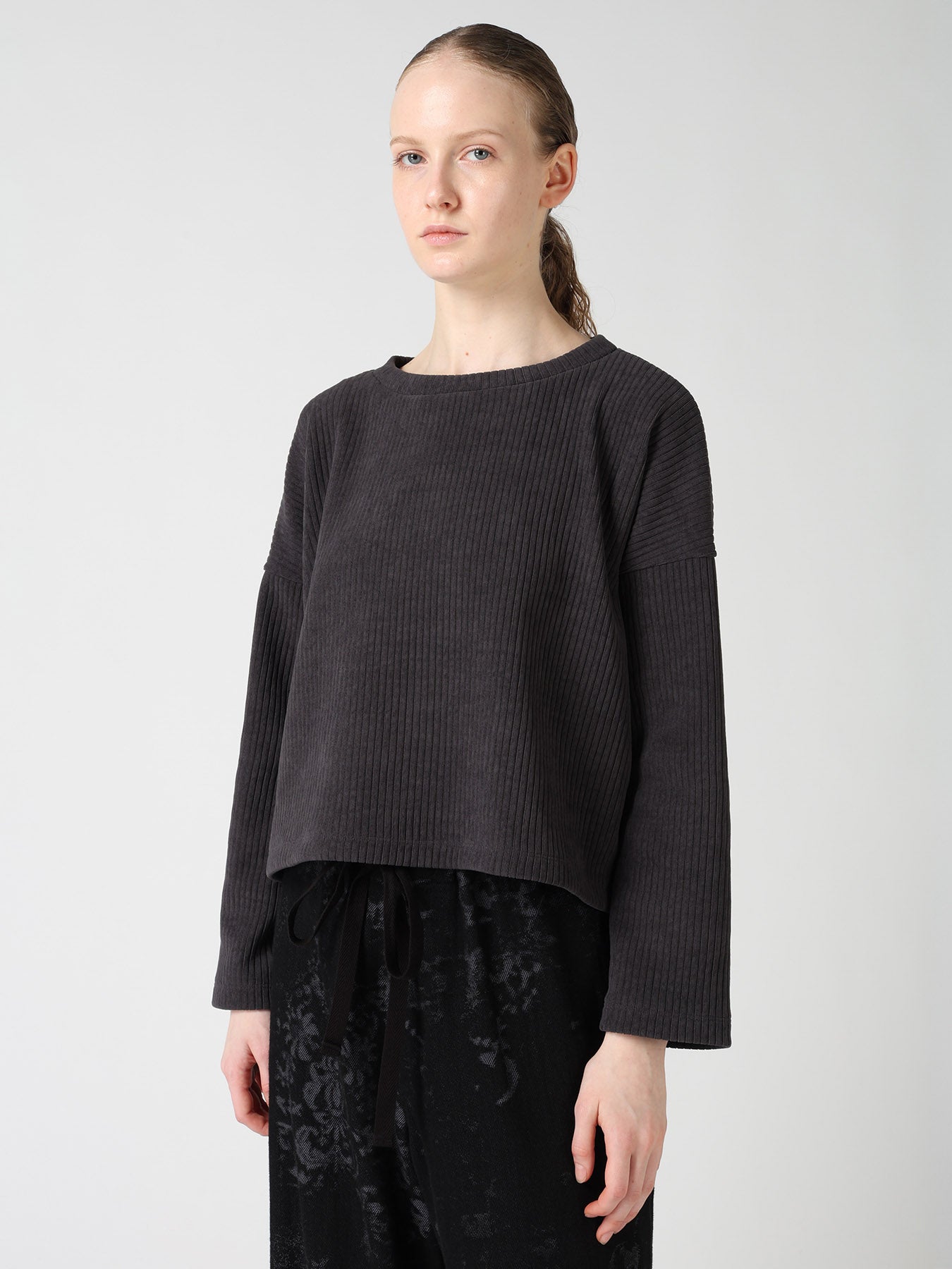 WIDE CORDUROY SHORT T-SHIRT – THE SHOP YOHJI YAMAMOTO WIDE CORDUROY SHORT T-SHIRT – THE SHOP YOHJI YAMAMOTO