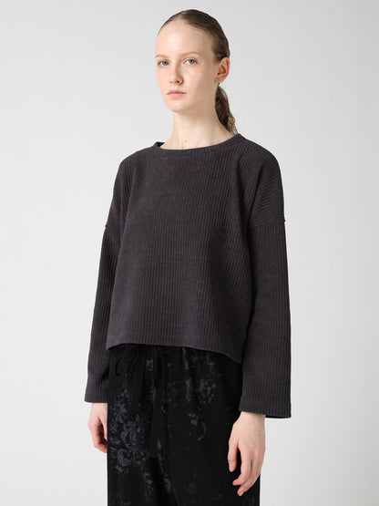 WIDE CORDUROY SHORT T-SHIRT