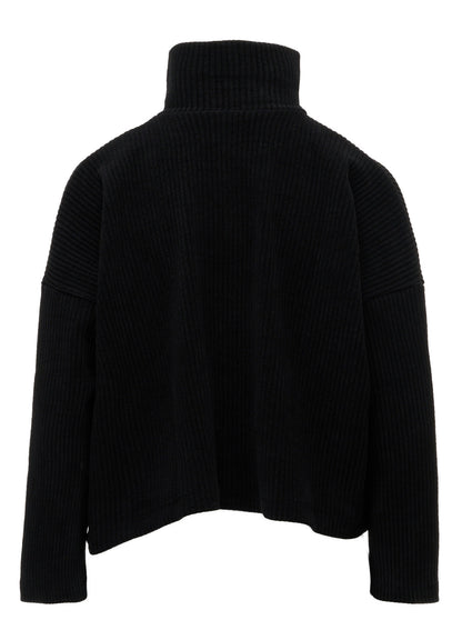 WIDE CORDUROY SHORT CARDIGAN