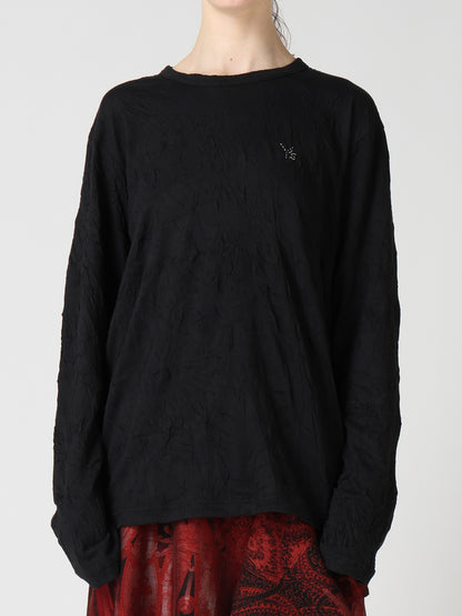 COTTON JERSEY Y'S STITCH LONG SLEEVE BIG T-SHIRT