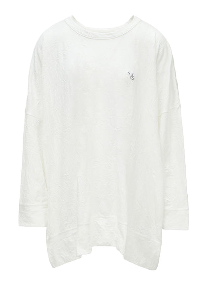 COTTON JERSEY Y'S STITCH OVERSIZED T-SHIRT